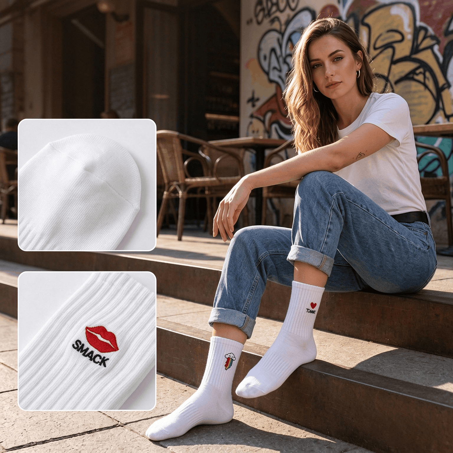 Custom Embroidered Socks
