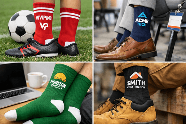 Custom logo socks