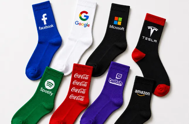 Custom logo socks